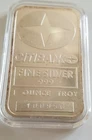 Citibank 1 Ounce .999 Silver Art Bar Johnson Matthey , #100956