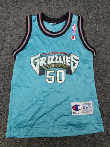 Vancouver Grizzlies Bryant Reeves Jersey Size 6/8 Youth Kids NBA Vintage F6 - Picture 1 of 12