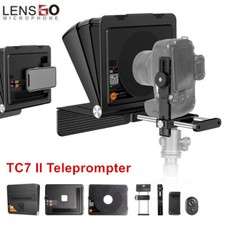 LENSGO TC7 II 7.9" Foldable Teleprompter Interview Reader for Camera Phone DSLR