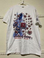 vtg 90s Starter 1998 Mark McGwire Home Run Chase T-Shirt St. Louis Cardinals M