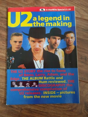 U2 - A Legend In The Making (Very Collectable 1988 StarBlitz Special Magazine)