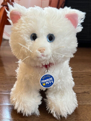 Build a Bear Promise Pets white cat blue eyes Himalayan Persian new without tags