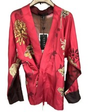 Iconic Tom Ford Gucci Runway 01 Red Kimono Kaftan Tunic Jacket 40 It Bnwt Unisex
