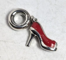 Authentic Pandora  Charm, Red Stiletto Dangle,  #792154EN09