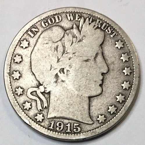 1915-S BARBER HALF DOLLAR
