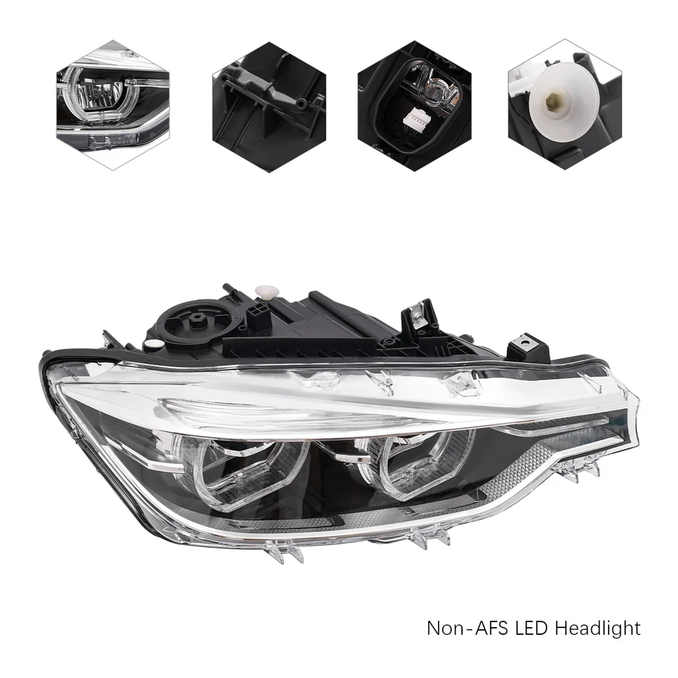 Left/Right Side Headlights For 2016-2019 BMW 3 Series F30 LED Headlights US — 第 2/4 张图片