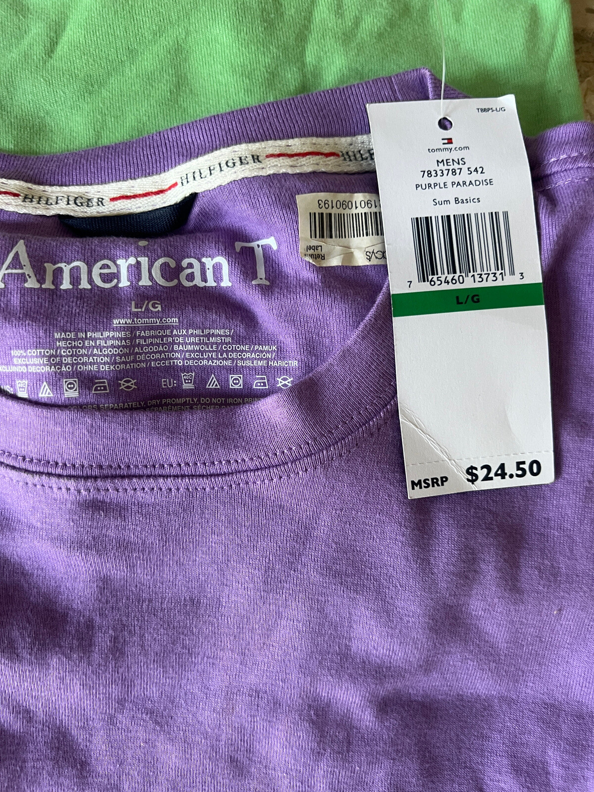 4 Tommy Hilfiger Essential Solid Men's Short Sleeves Crewneck Casual T-Shirt L image 3