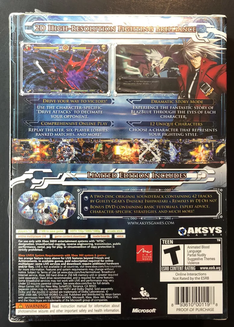 Buy Xbox 360 BlazBlue: Calamity Trigger