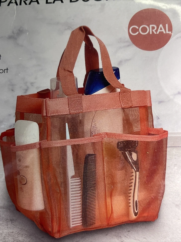 Mesh Allows Quick Dry Easy Transport Spacious Tote~Beaches Dorm Home Travel - Image 3 of 4