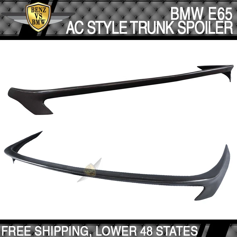 Fits 02-05 BMW E65 7-Series AC-S Style Rear Trunk Spoiler Poly Urethane PU Foto 3 de 3