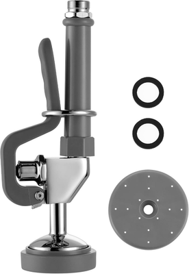 #ad Pre Rinse Sprayer with Gray Handle Rubber Nozzles 1.42 GPM High Pressure Pull d $66.99