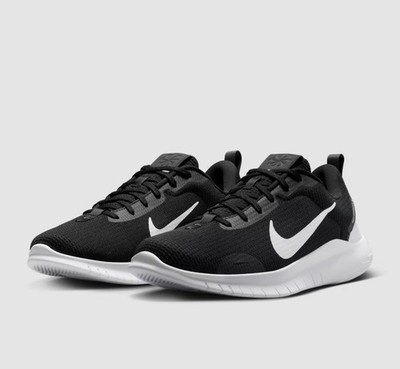 Men Nike Flex Experience Run 12 Running Shoes REFLECTIVE Black/White DV0740-004