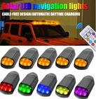 5X Wireless Solar Powered Cab Lights 3 LED Car Roof Light For Off-road Vehicle B