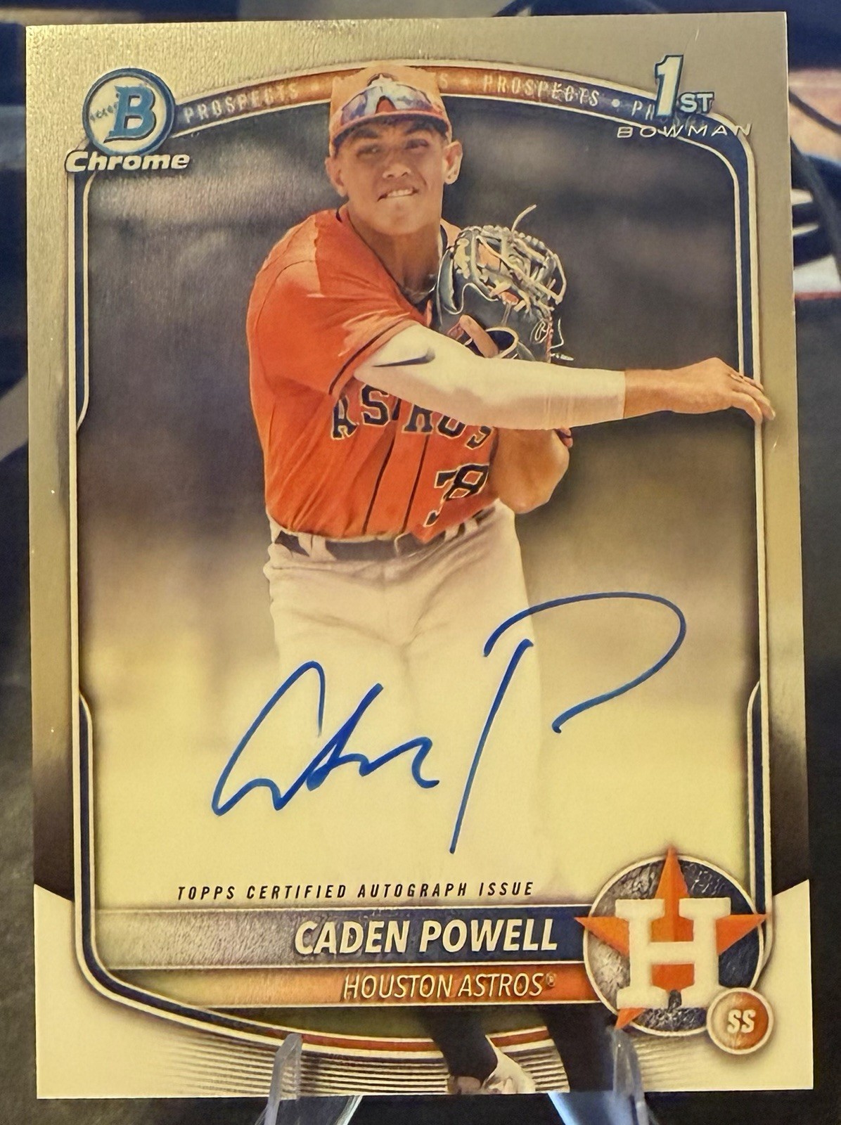 2025 Bowman Chrome #CPA-CPO CADEN POWELL Auto 1st Bowman Prospect Autograph