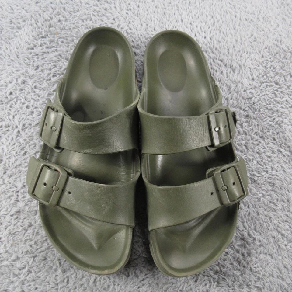 Birkenstock Sandals Kids Size 31 Green EVA Arizona Double Strap Slides - Image 4 of 4
