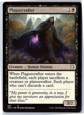 Plaguecrafter Commander: Adventures in the Forgotten Realms 107 Near Mint