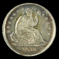 1839-O Seated Liberty Half Dime - No Drapery - Choice XF ( DETAILS) -SMH- 2318