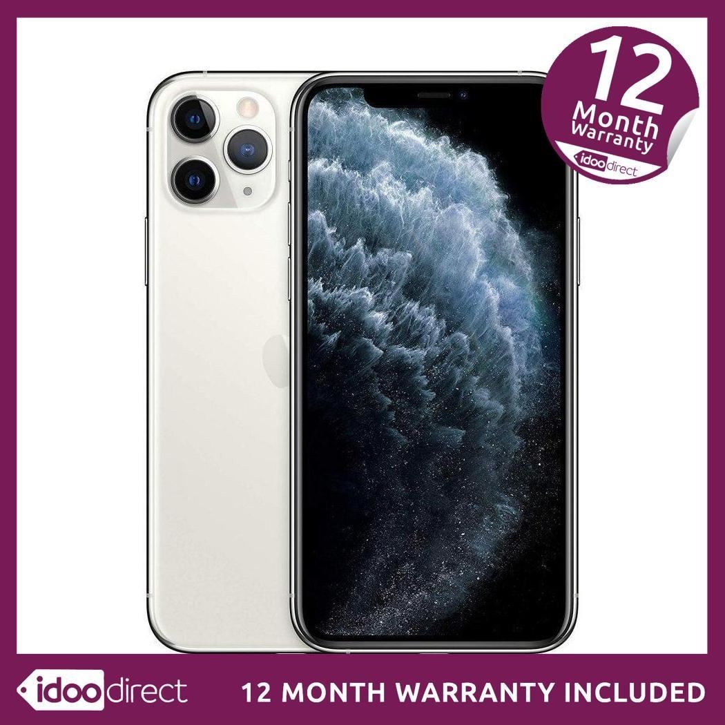 Apple iPhone 11 Pro A2215 64GB 12MP Smartphone Mobile Silver Unlocked GRADE C>