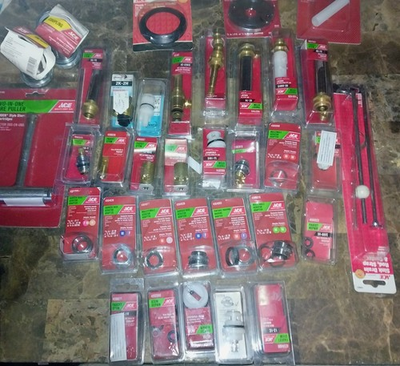 #ad NEW..ACE Hardware Faucet amp; Divert Handels Stem Repair Kits Brass amp; Chrome. $125.00