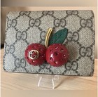 GUCCI GG Supreme Cherry Canvas Bifold Wallet — photo 1