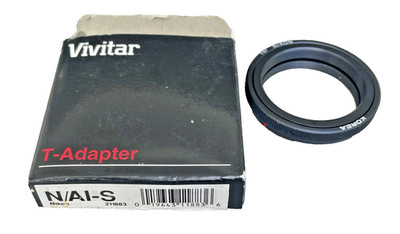 Vivitar T-Mount Adapter Nikon AI AI-S - Teleskop Kamera Adapter - Neu OVP