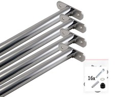 4x drążek gimnastyczny drążek rozprężny stal nierdzewna, reck gimnastyczny do wieży zabaw 125 cm, ze śrubami