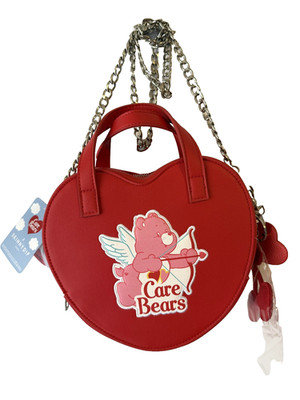 Care Bears Purse Womens Skinnydip London Heart Cherries Chain Top Crossbody NWT