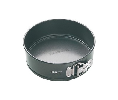 Springform 18 cm grau, Karbonstahl, Antihaftbeschichtung, Modell MasterClass