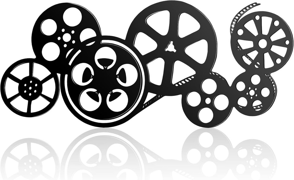 A metal film reel wall sculpture that turns any room into a mini movie palace — genuinely atmospheric decor for the cinephile who wants their space to say something.