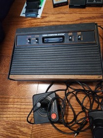 Atari 2600 Bundle Lot: 2 consoles, 30 Games,  26 Manuals, Paddles, joysticks  