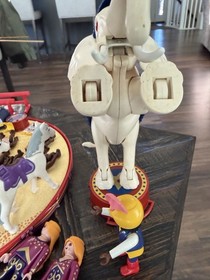 Playmobil White Circus Elephant Romani Circus Lot w/ Many Extras Turntable