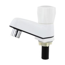 Single Cold Water Tap G12 Plastic for Bathroom Basin Sink with Modern Finish