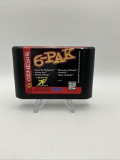 6-PAK Sega Genesis Game - Cart Only