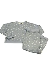 Splendid Women 2-Piece PJ Lounge Set BLUE Stars Drawstring & Pockets Choose XXL