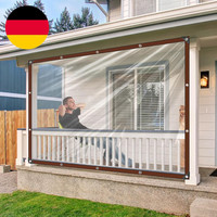 Plane Wasserdicht Mit ÖSen,Transparent Abdeckplane - 2X4M Durchsichtig Plane FüR