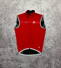 Castelli Perfetto ROS Cycling Windstopper Vest Red Men’s Size M