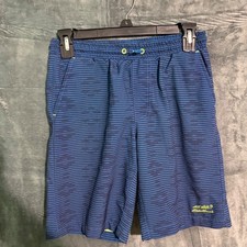 Eddie Bauer Shorts Youth Medium 10/12 Blue Swim Trunks Board Shorts