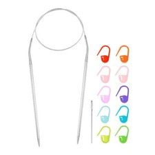 Knitting Needles Size US 4 Stainless Steel 24" Circular Needle with Needle