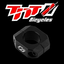 TNT Bicycles Double-Bolt BMX Seat Post Clamp - 25.4mm Black