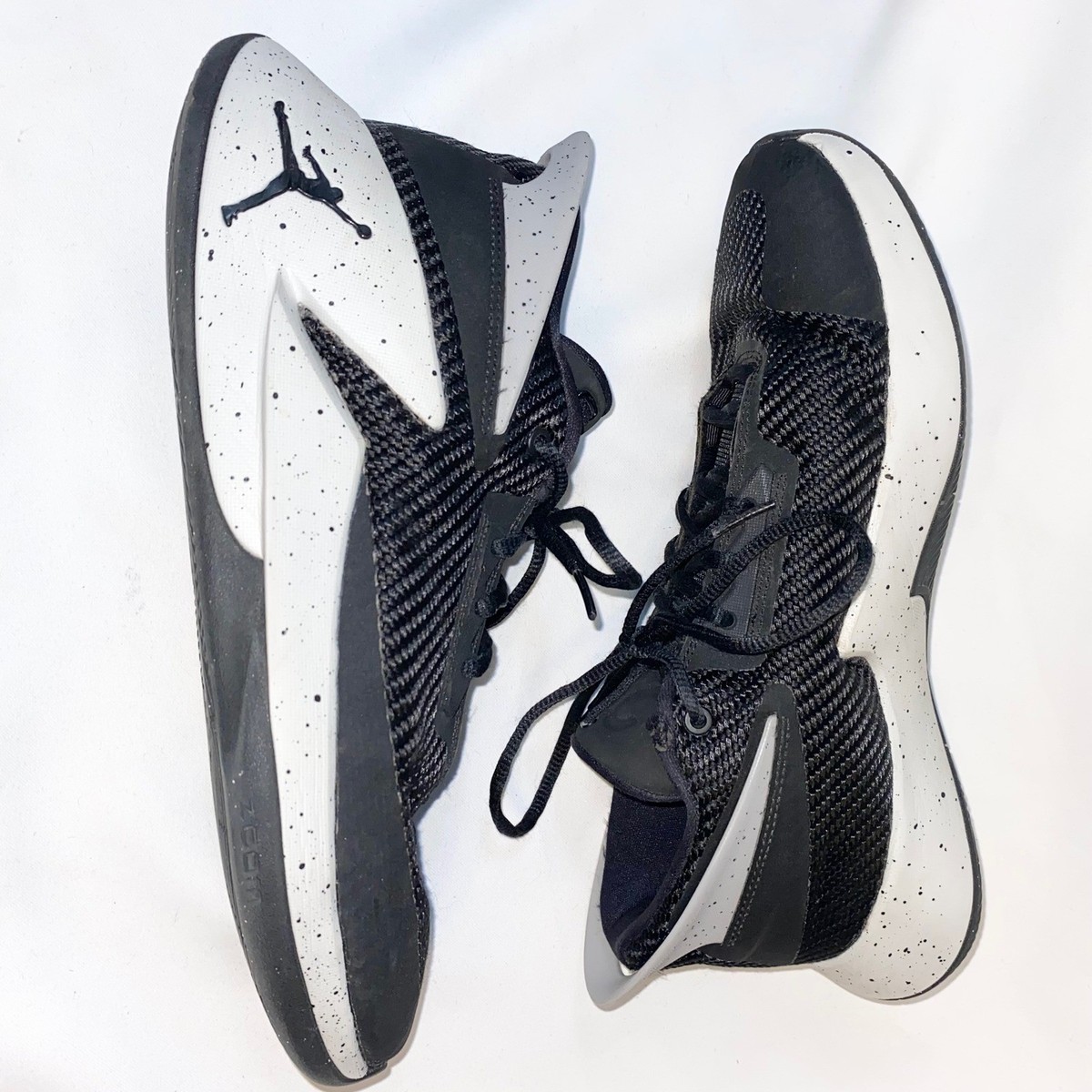 Jordan AJ9499 010 Men\'s Black White Basketball Sneakers Shoes Sz 8 Logo Athletic Jordan AJ9499 010 Men main image 2
