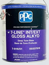 PPG 7-Line Interior/Exterior Gloss Alkyd Deep Tone Base Oil-Based Enamel 3.48L