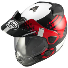 Casco Arai Tour X5 Print Red Adventure Dual Sport ECE 22.06 Pinlock Ready