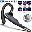 Trucker Wireless Headset Bluetooth 5.1 Earpiece Dual Mic Earbud Noise Cancelling