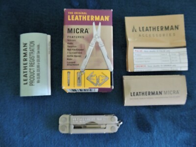 Leatherman Original Micra New In Box With Original User Guides.
