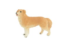 Golden Retriever Toy Dog, Realistic Hand Painted Rubber Model, 2.5" CH812 BB189