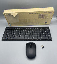 Cimetech Wireless Keyboard and Mouse 2.4G Advanced Full Size Keyboard Black