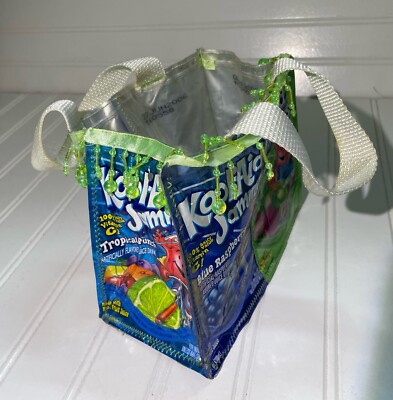 Handmade Kool-Aid Jammers Purse Kids Beaded Plastic | eBay