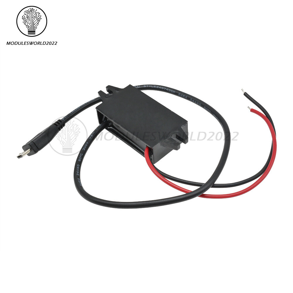 DC/DC 12V To 5V 3A 15W Car Charger Converter Module with Micro USB