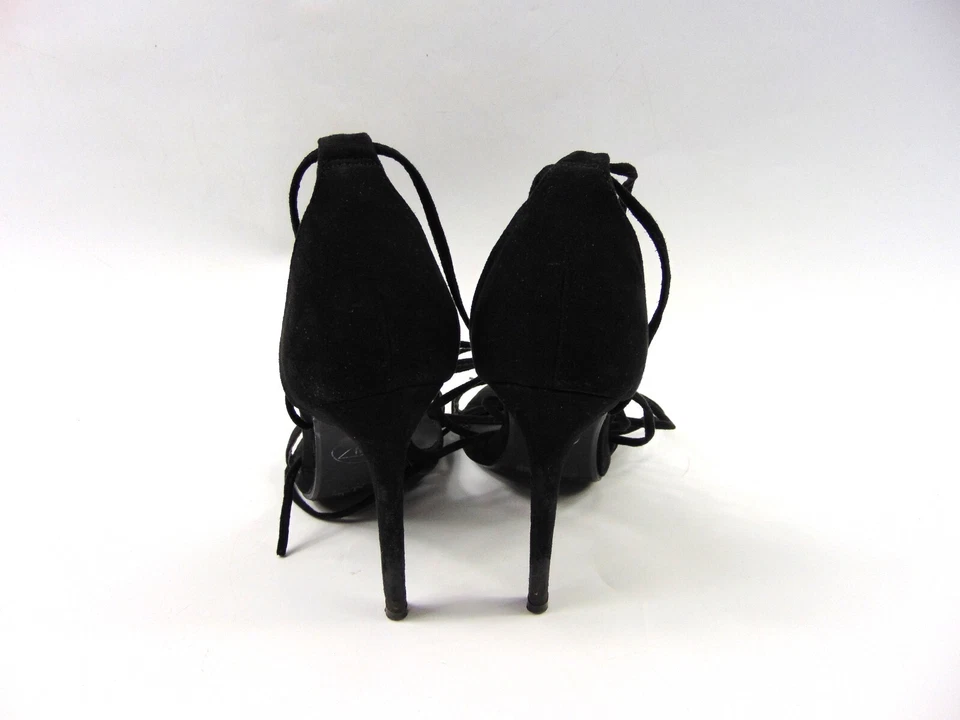 Tacones Gladiador de Gamuza Missguided Negros | Talla UK 4 Foto 4 de 4