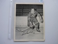 VINTAGE 1945/54 QUACKER OAT ORIGINAL HOCKEY PHOTO MONTREAL EMILE BOUCHARD  NO25